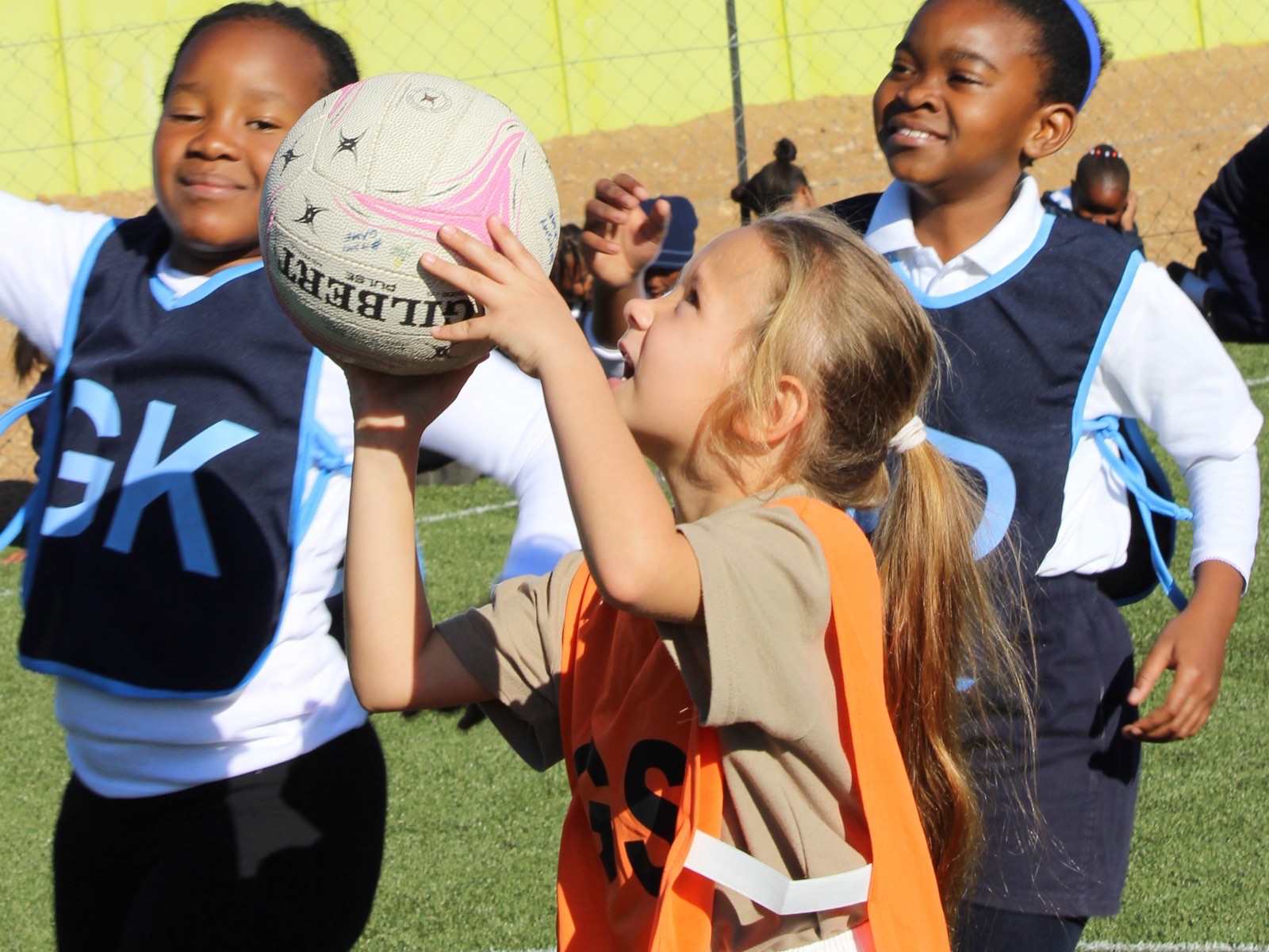 Netball practice at Hibiscus Schools