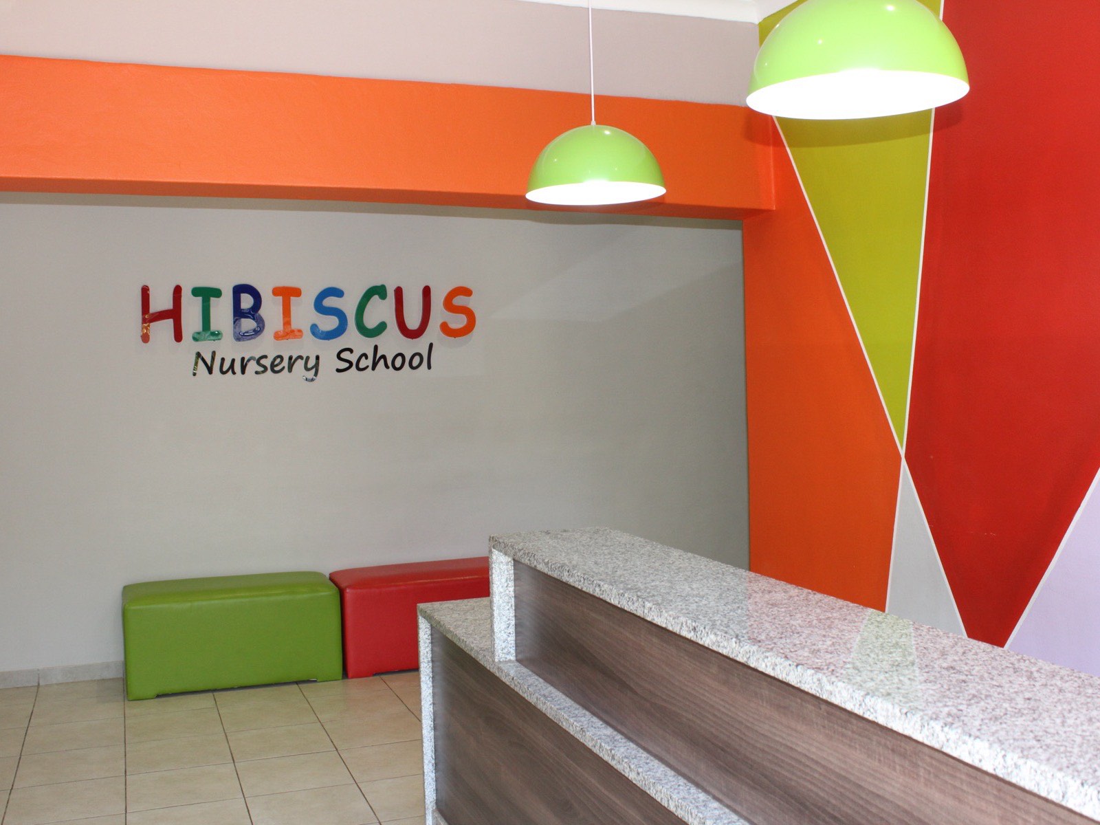The reception area at Hibiscus Schools