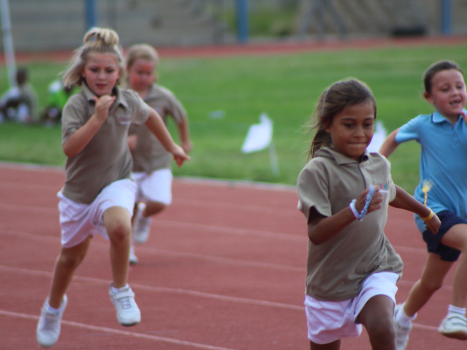 Hibiscus learners racing on sports day in Gaborone, Botswana